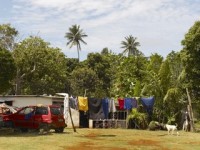 A typical family residential household in Nuku'alofa, Tonga.