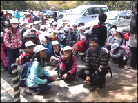 Me on the right and the smiling students during my visit to Osaka