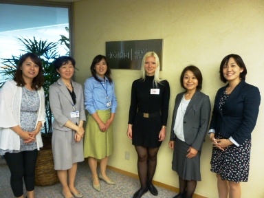 Ilona, center, with Tokyo Foundation program officers
