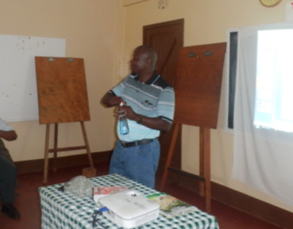 Mr. Otieno Atoh facilitating a session on personal growth and development. 