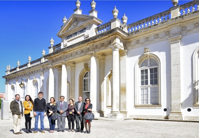 University of Coimbra fellows and board members for Sylff in front of the university