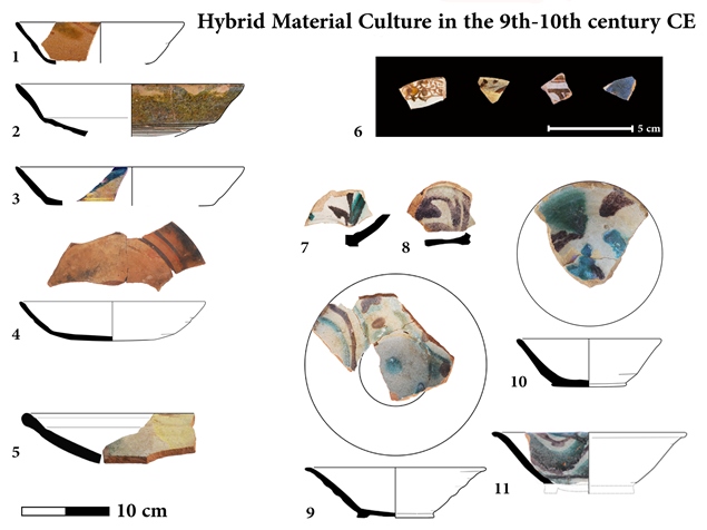 Hybrid material culture in the ninth to tenth century CE.