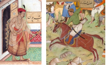 The portrait of Akbar, indexing his particular characteristics, was used like a stencil in multiple compositions. Portraits of Akbar from the Victoria and Albert Museum’s Akbarnama Mughal c. 1586–89	 Victoria and Albert Museum, London (visited January 14–30, 2016) 