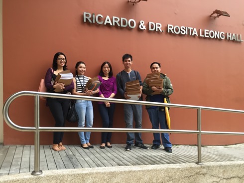 The author with her research team at the host institution, Ateneo de Manila University.