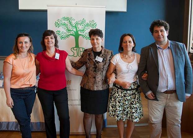 The main organizers of the event (from left to right): Viktoria Ferenc, Andrea Kunsagi, Eva Kiss, Loretta Huszak, and Viktor Lorincz.