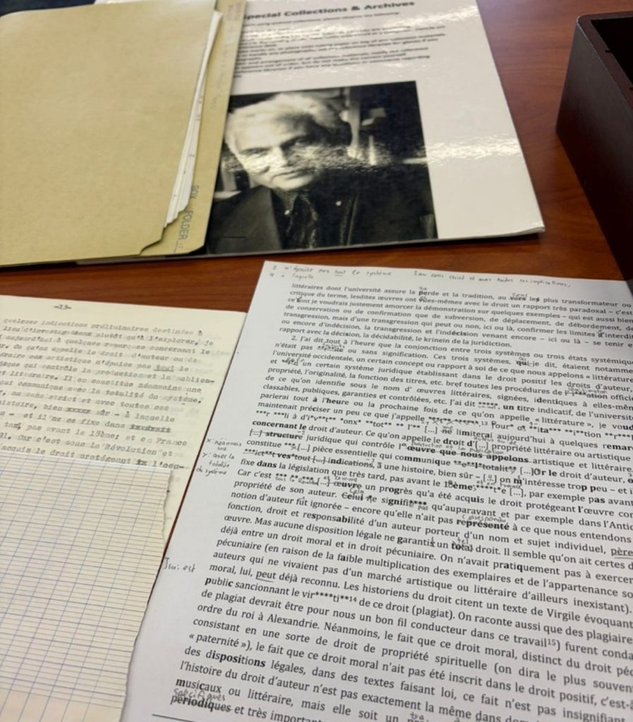 Pages from Du droit à la littérature.