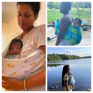 Different baby-carrying practices reflect the diversity of childcare traditions in Suriname.